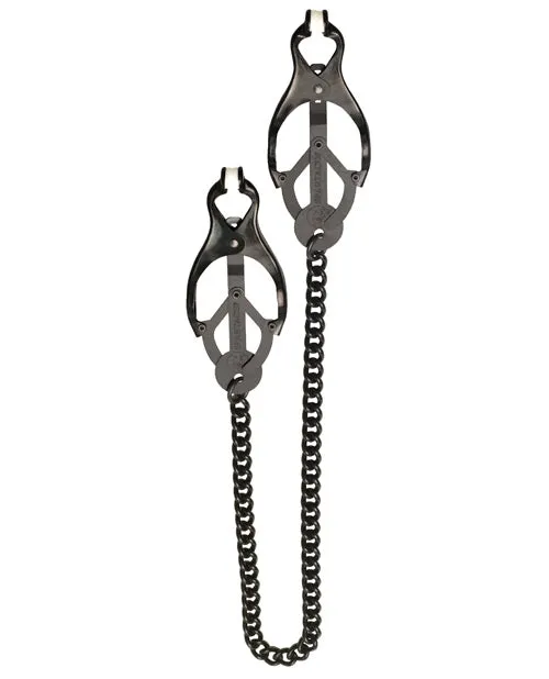 Anal Spartacus Spartacus Black Butterfly Style Nipple Clamps Wchain