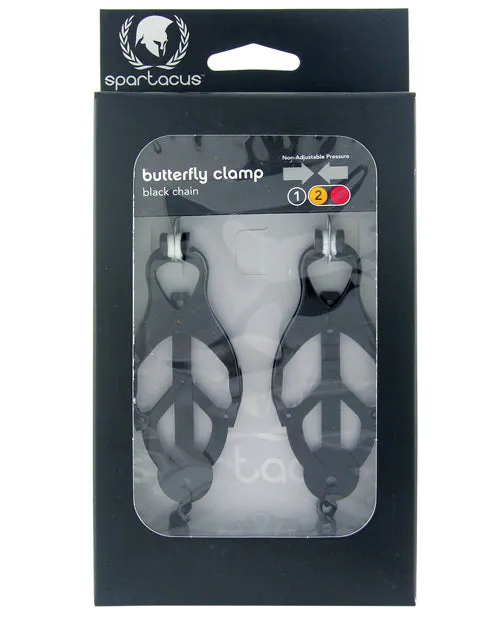 Anal Spartacus Spartacus Black Butterfly Style Nipple Clamps Wchain