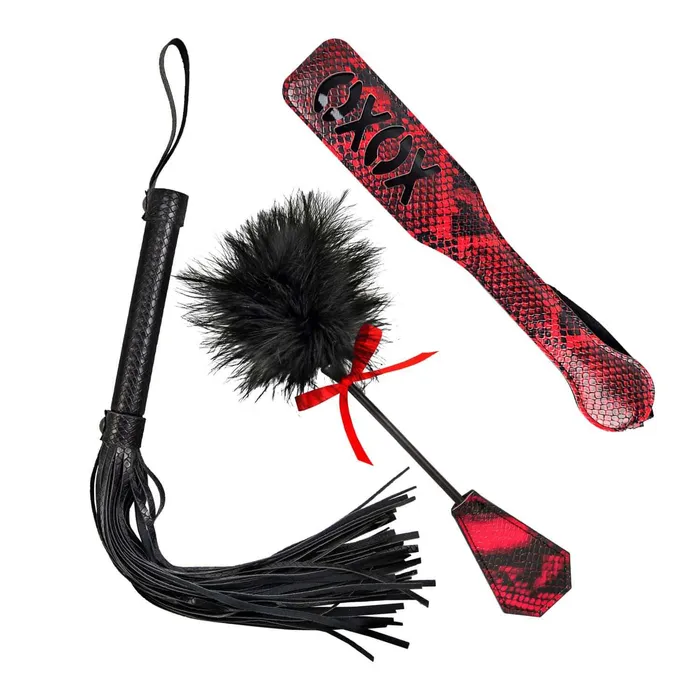 Nasstoys Anal Lovers Kits Whip Tickle and Paddle The Ultimate Sensation Exploration Set