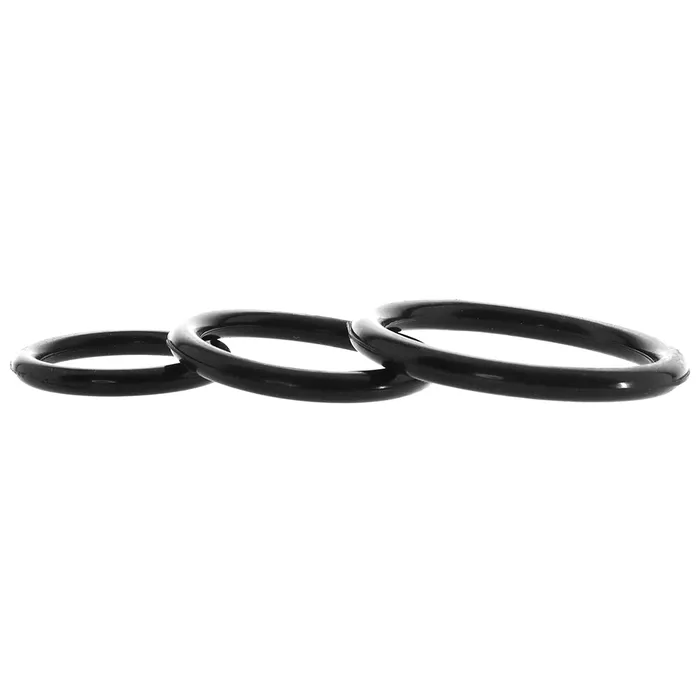 Silicone Support Rings in Black CalExotics Anal Silicone Support Rings in Black CalExotics Anal