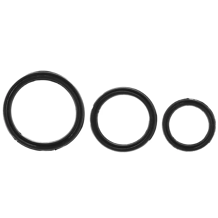 Silicone Support Rings in Black CalExotics Anal Silicone Support Rings in Black CalExotics Anal