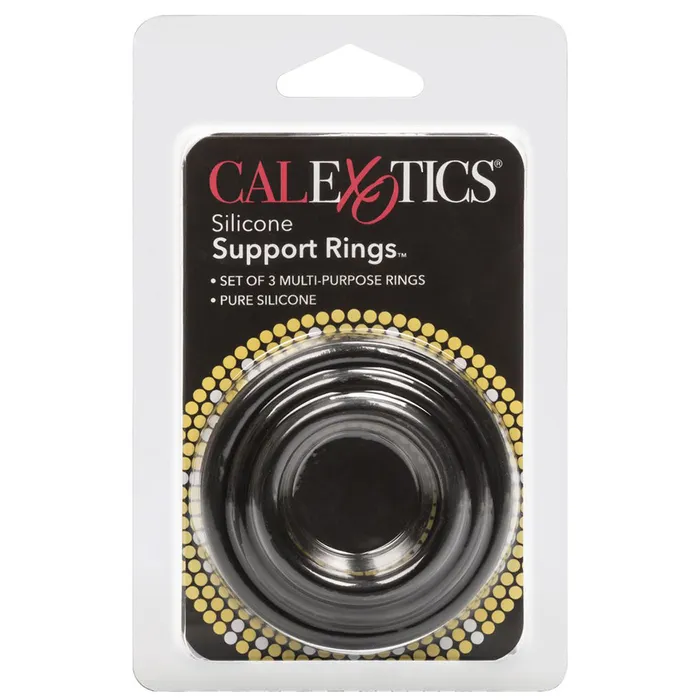 Silicone Support Rings in Black CalExotics Anal Silicone Support Rings in Black CalExotics Anal