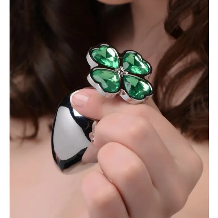 Lucky Clover Gem Anal Plug Large XR Brands Booty Sparks Male Sex Toys Lucky Clover Gem Anal Plug Large XR Brands Booty Sparks Male Sex Toys