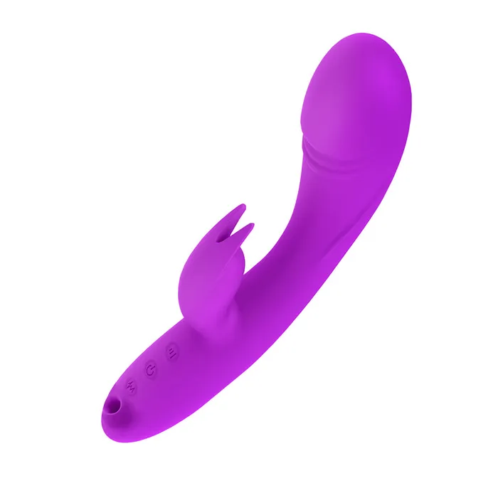 Touch Honey Female Sex Toys Rabbit Vibrator with Clit Sucker On the End V9
