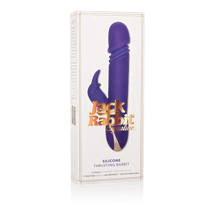 Vibrators CalExotics Premium Jack Rabbit Silicone Thrusting Rabbit Vibrators CalExotics Premium Jack Rabbit Silicone Thrusting Rabbit