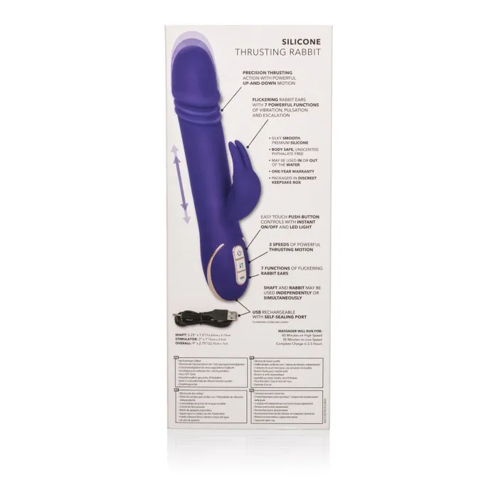 Vibrators CalExotics Premium Jack Rabbit Silicone Thrusting Rabbit Vibrators CalExotics Premium Jack Rabbit Silicone Thrusting Rabbit