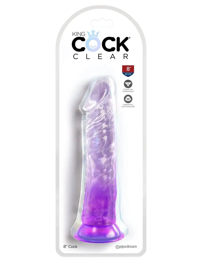 Pipedream Dildos King Cock Clear 8 Inch Pipedream Dildos King Cock Clear 8 Inch