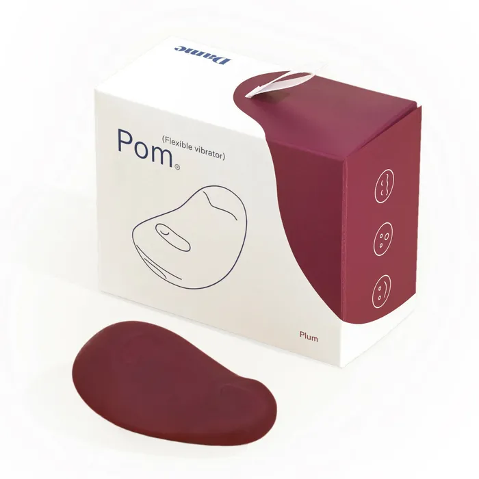 Dame Pom Flexible Vibrator Plum MATING COMPONENTS LLC Female Sex Toys