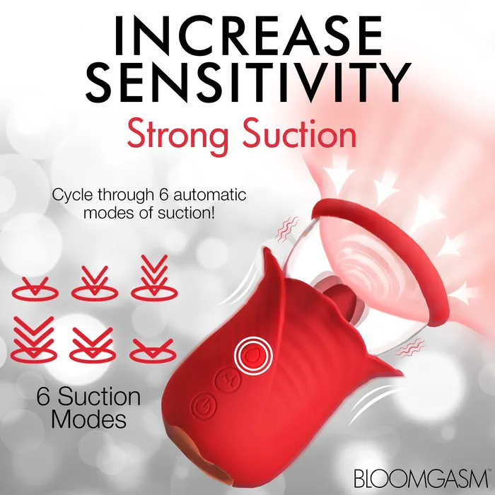 Female Sex Toys XR Brands Lily Lover Sucking Vibrating Clitoral Stimulator