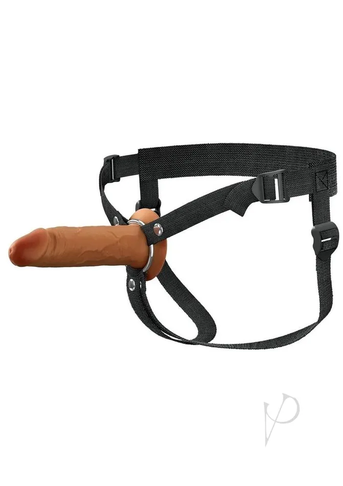 Fx Elite Hollow Dual Dense Strap 6 Brn Fantasy XTensions Female Sex Toys