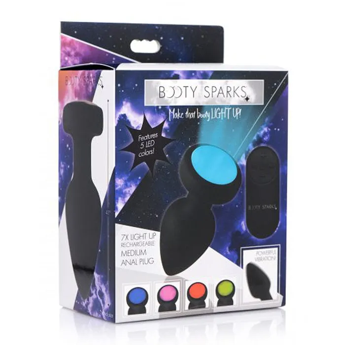 Booty Sparks Male Sex Toys Booty Sparks 7X LightUp Rechargeable Anal Plug