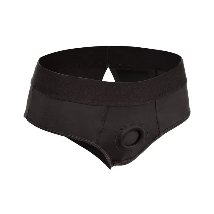 Calexotics Female Sex Toys Boundless Backless Brief Harness Black Calexotics Female Sex Toys Boundless Backless Brief Harness Black