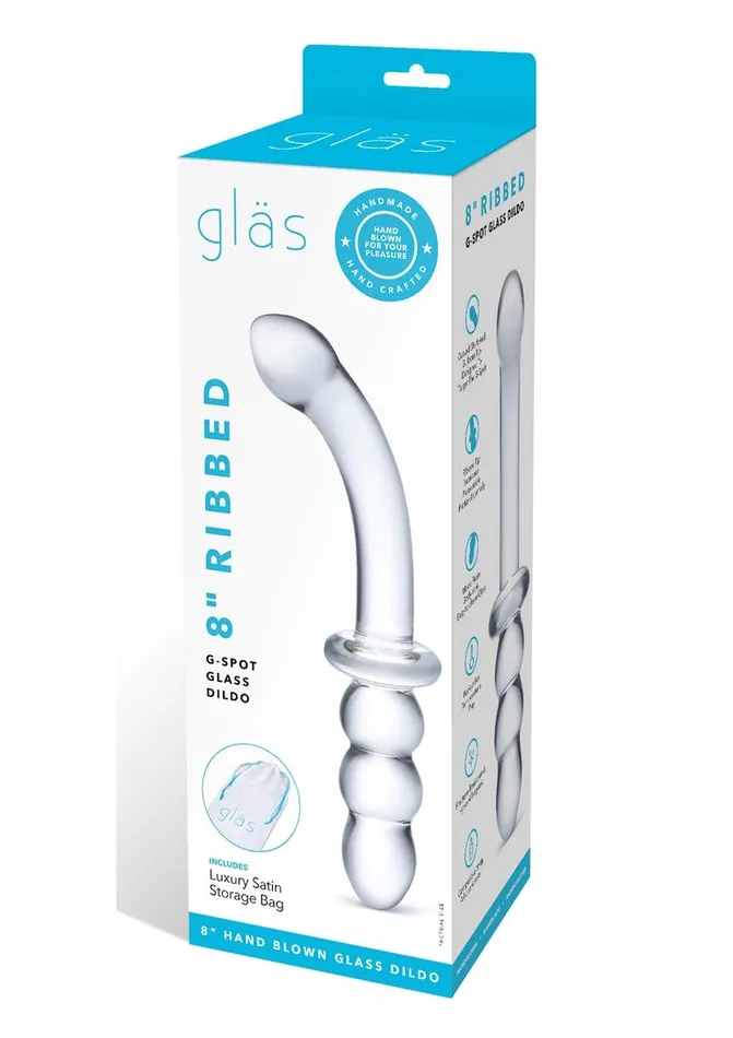 Dildos Glas Ribbed G Spot Glass Dildo Glas