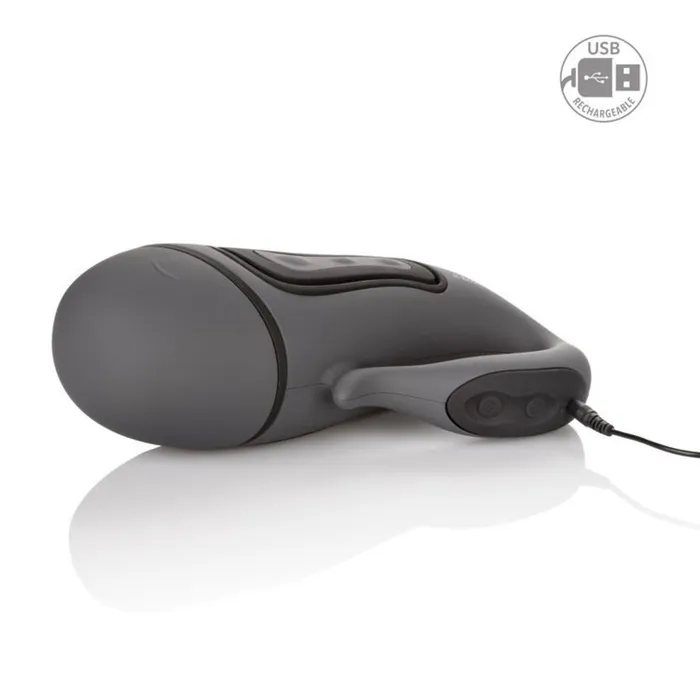 Male Sex Toys CALIFORNIA EXOTIC NOVELTIES Apollo Alpha Stroker 1 Grey