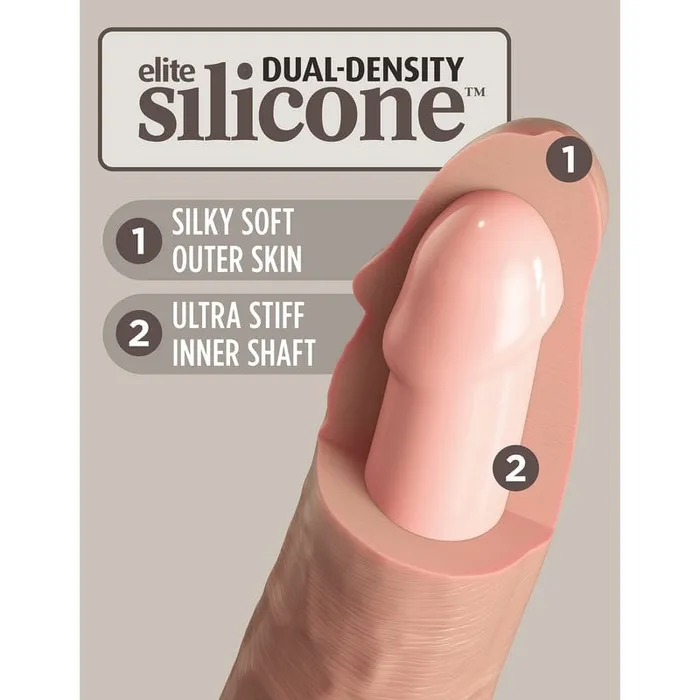 Pipedream Products King Cock Elite 7 Silicone Cock Light Pipedream Products Dildos