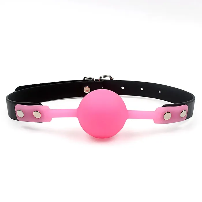 Romulus Couples Adjustable Silicone Mouth Gag Ball Breathable Bondage Accessory for BDSM Play