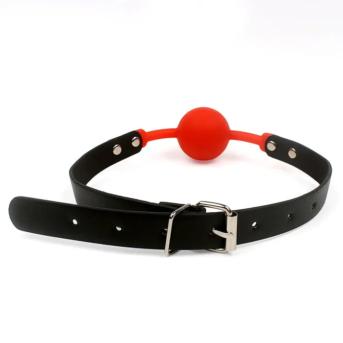 Romulus Couples Adjustable Silicone Mouth Gag Ball Breathable Bondage Accessory for BDSM Play