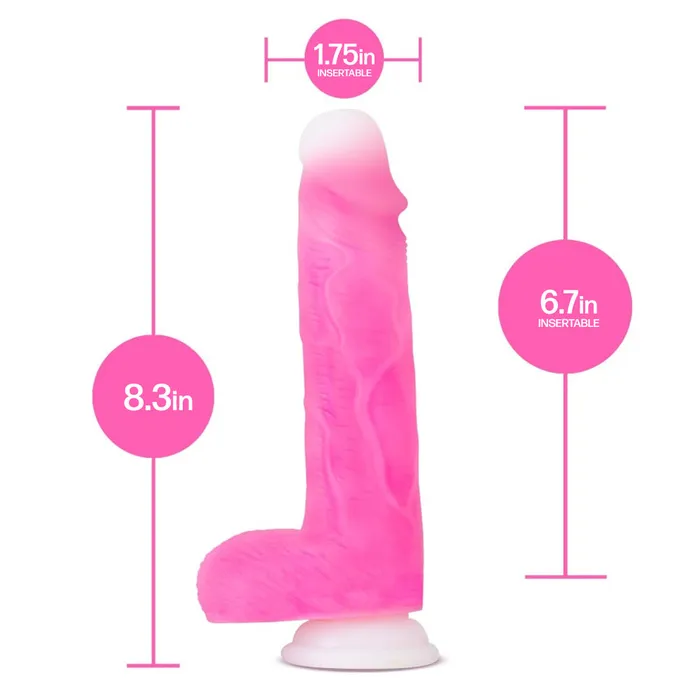 Blush Female Sex Toys Neo Elite Roxy 8 Rotating Dildo With Remote Suction Cup