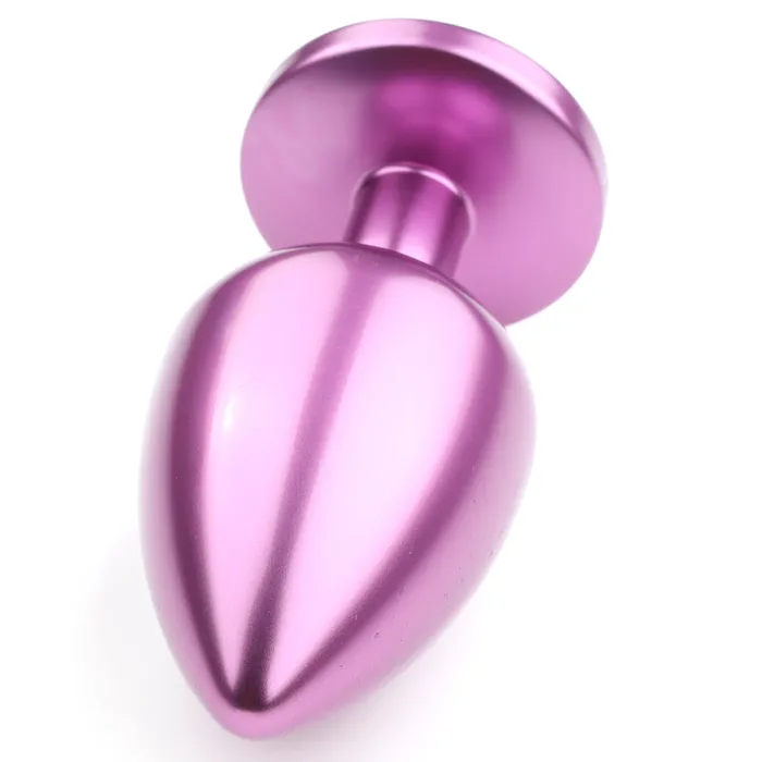 Foshan Male Sex Toys Seamless Metal Starting Butt Plug With Round Gem Small