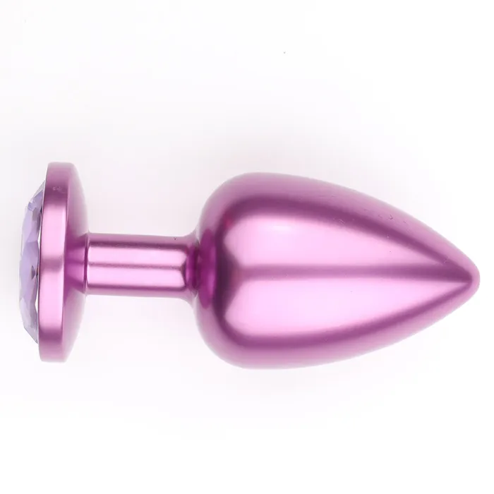 Foshan Male Sex Toys Seamless Metal Starting Butt Plug With Round Gem Small