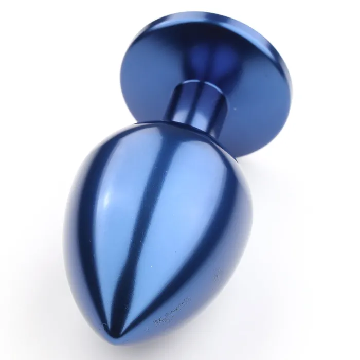 Foshan Male Sex Toys Seamless Metal Starting Butt Plug With Round Gem Small