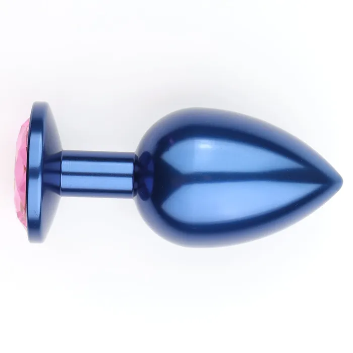 Foshan Male Sex Toys Seamless Metal Starting Butt Plug With Round Gem Small