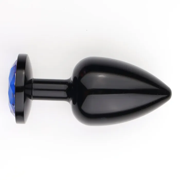 Foshan Male Sex Toys Seamless Metal Starting Butt Plug With Round Gem Small