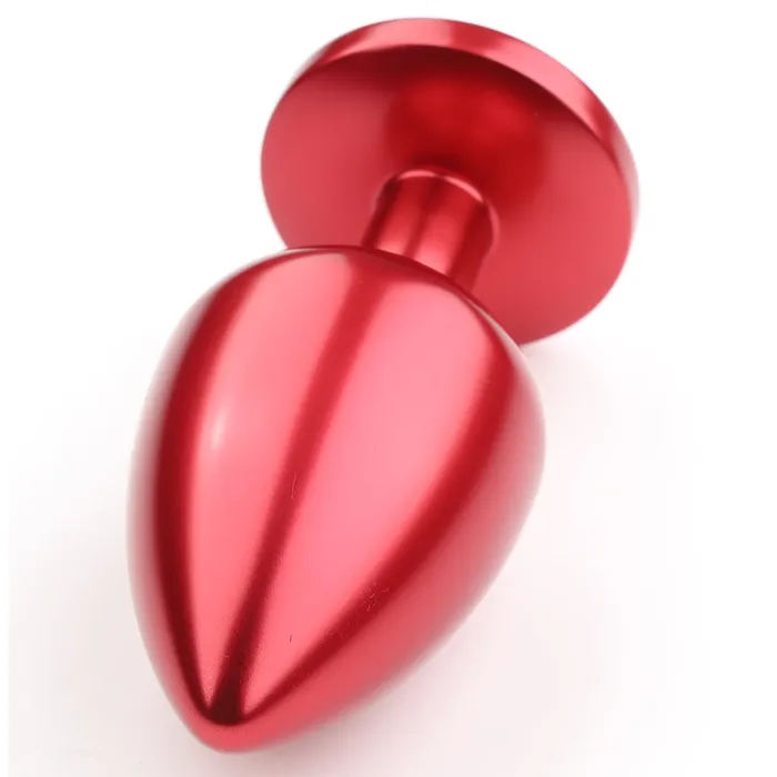 Foshan Male Sex Toys Seamless Metal Starting Butt Plug With Round Gem Small