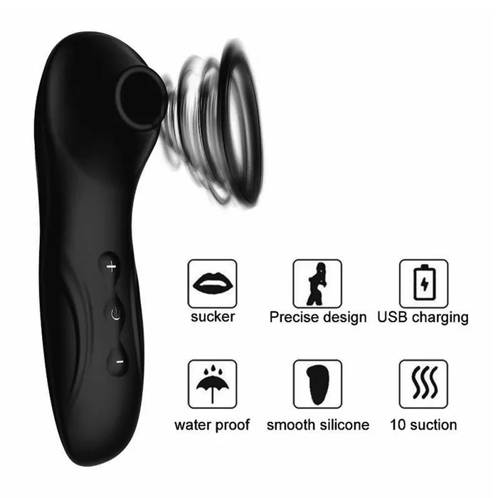 Leto Female Sex Toys Leto Jelly 10Mode WhisperQuiet Clitoral Suction Stimulator
