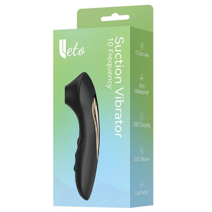 Leto Female Sex Toys Leto Jelly 10Mode WhisperQuiet Clitoral Suction Stimulator