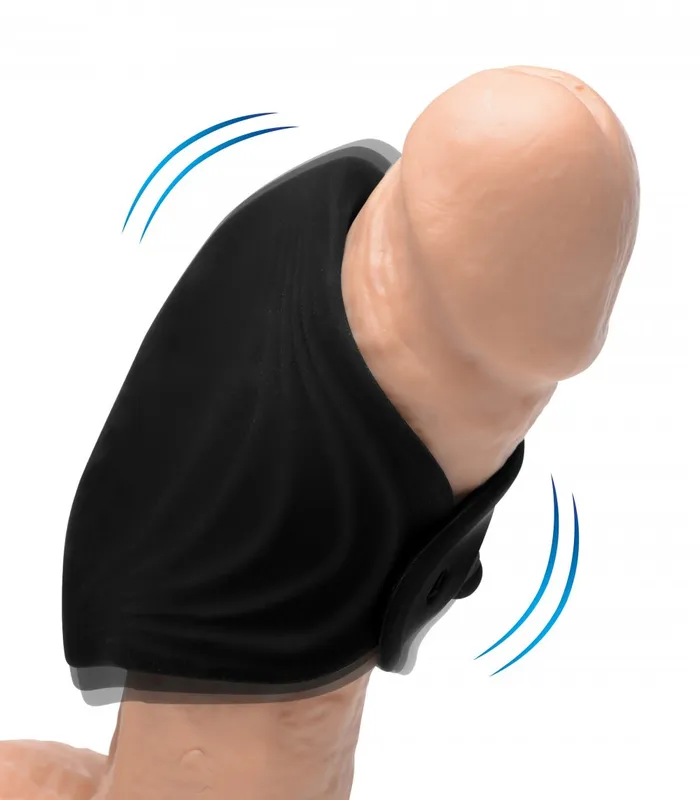 Male Sex Toys Trinity Vibes 10X Pleasure Stroke Vibrating Silicone Penis Sleeve
