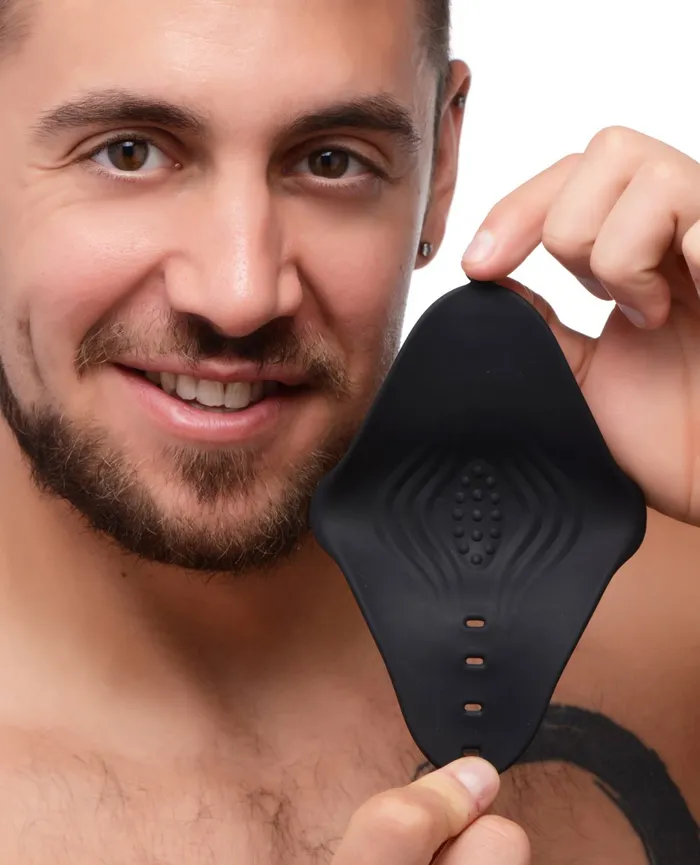 Male Sex Toys Trinity Vibes 10X Pleasure Stroke Vibrating Silicone Penis Sleeve