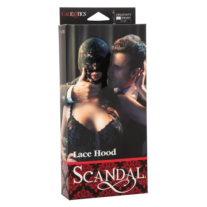 Scandal Open Mouth Sensory Deprivation Lace Hood California Exotics Couples