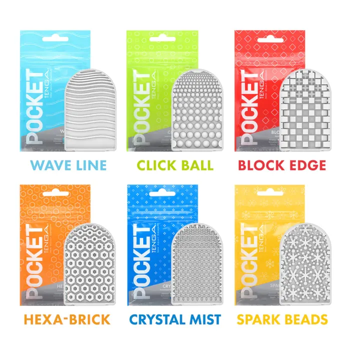 Tenga PocketSized Masturbator Block Edge Texture Tenga Male Sex Toys