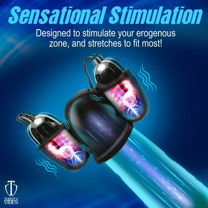 Vibrating Penis Head Teaser Trinity Vibes Male Sex Toys