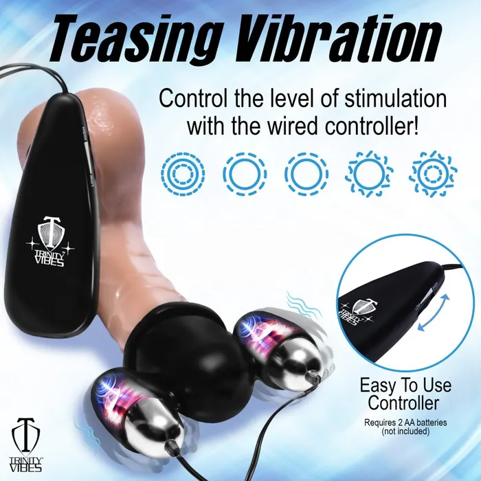 Vibrating Penis Head Teaser Trinity Vibes Male Sex Toys